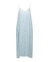 Palm Angels Midi Dresses In Sky Blue