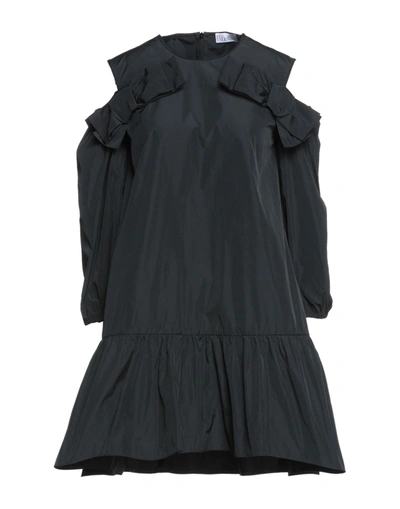 Red Valentino Short Dresses In Black