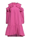 Red Valentino Short Dresses In Garnet