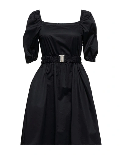 Icona By Kaos Short Dresses In Black