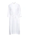 Her Shirt Her Dress Midi Dresses In White