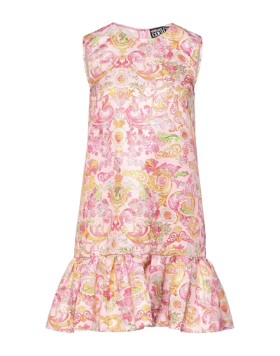 Versace Jeans Couture Short Dresses In Pink