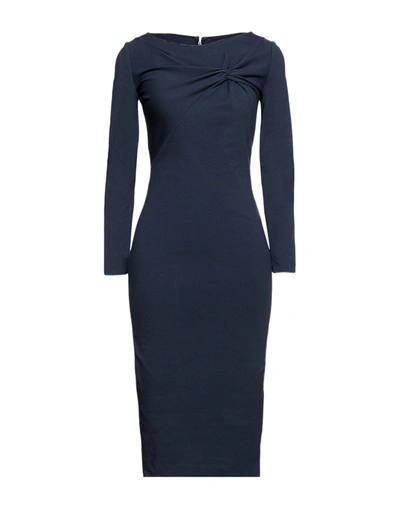 Emporio Armani Midi Dresses In Blue