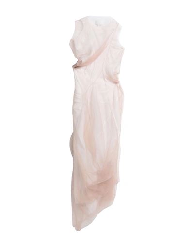 Maison Margiela Long Dresses In Blush