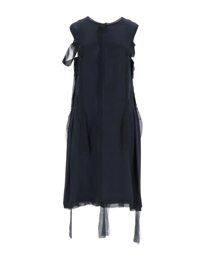 Maison Margiela Midi Dresses In Blue