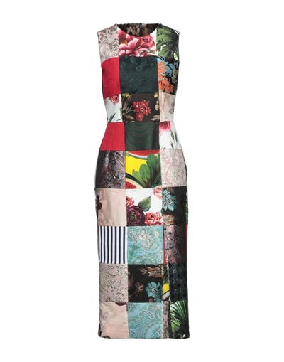 DOLCE & GABBANA DOLCE & GABBANA WOMAN MIDI DRESS BLACK SIZE 14 POLYESTER, COTTON, VISCOSE, SYNTHETIC FIBERS, ACETATE,15158195FS 3