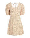 Faithfull The Brand Short Dresses In Orange