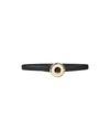 Rabanne Leather Belt With Maxi Buckle In Black