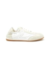 LOEWE BALLET' LOGO APPLIQUED SUEDE AND TEXTILE SNEAKERS