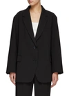The Frankie Shop Bea Single-breasted Oversize Blazer In Black