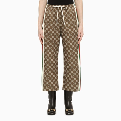 Gucci Gg Jacquard Joggers With Web