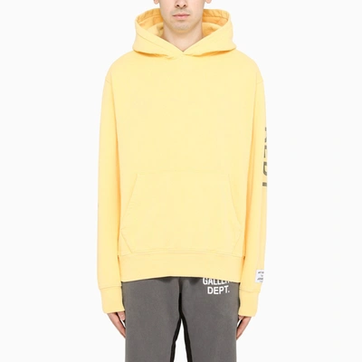 Gallery Dept. Drawstring Hoodie In Yellow