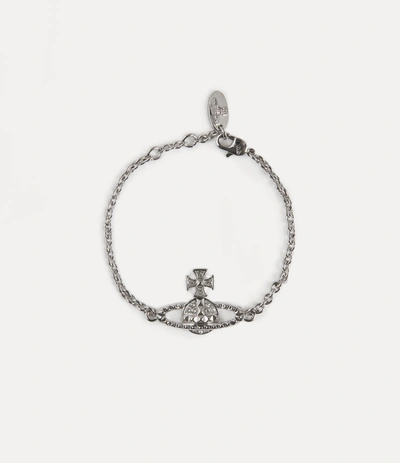 Vivienne Westwood Mayfair Bas Relief Bracelet In Silver-tone