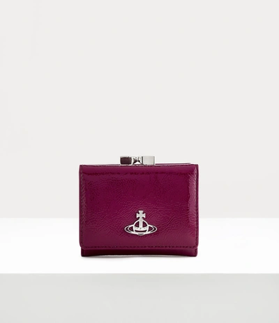 Vivienne Westwood Pavillon Small Frame Wallet In Purple | ModeSens