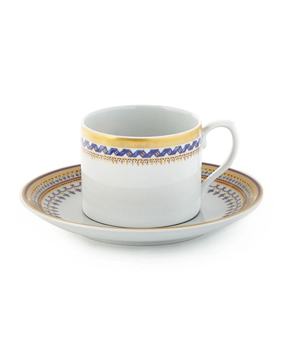 Mottahedeh Chinoise Blue Cup & Saucer