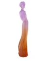 Daum Amber & Mauve Sophie Figurine In Amber/mauve