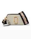 The Marc Jacobs Snapshot Small Leather Camera Bag In New Dust Multi
