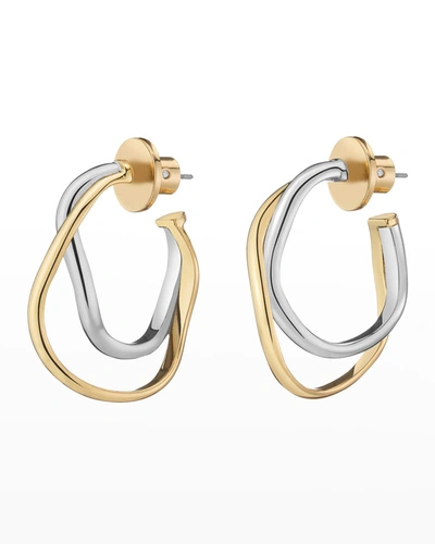 Demarson Sia Earrings In Goldsilver