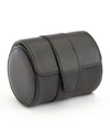 Royce New York Suede Lined Single Watch Roll In Black