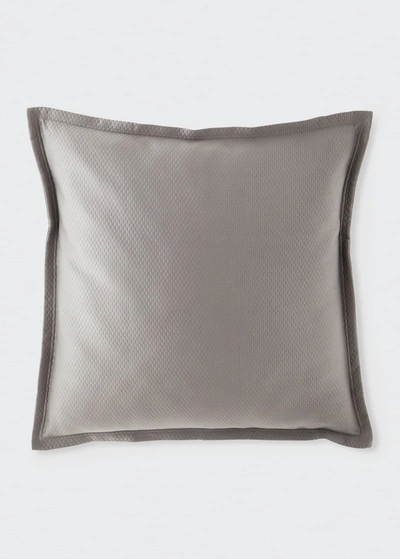 Sferra Perrio Matelasse Euro Sham In Silver