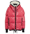 Moncler Echelle Hooded Printed Quilted Shell Down Jacket In Multicoloured