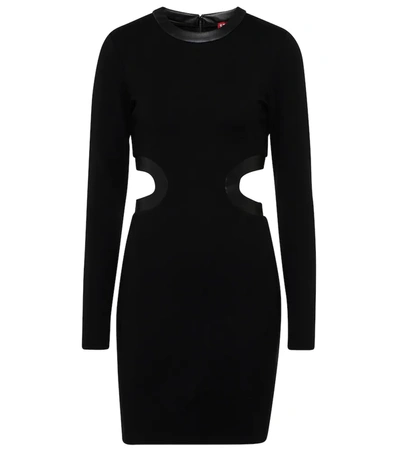 Staud Minikleid Aus Stretch-jersey Mit Cut-outs In Schwarz