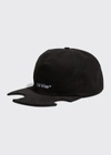 Off-white Men's Bookish Meteor Baseball Cap In 1001 Black White