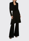 Akris Cropped Double-face Wool Jacket In Black