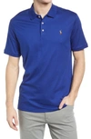 Polo Ralph Lauren Cotton Solid Classic Fit Polo Shirt In Deep Sapphire Heather