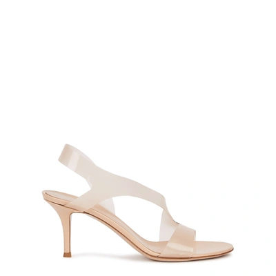 Gianvito Rossi Metropolis 70 Pvc And Leather Stiletto Sandals In White