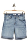 Kensie 7" Double Roll Cuff Shorts In Marinawdes