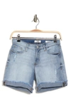 Kensie Single Roll Cuffed Shorts In Sydney W/ D