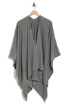 La Fiorentina Scattered Embellished Ruana In Grey