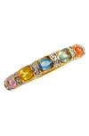 Savvy Cie Jewels Yellow Gold Vermeil Multicolor Sapphire Ring In Yellow