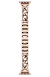 Posh Tech Nikki Rose Gold Chain-like Apple Watch Band In Rose Gold