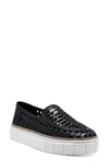Vince Camuto Romeena Cutout Platform Slip-on Sneaker In Black 03