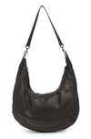 American Leather Co. Davis Leather Hobo Bag In Black
