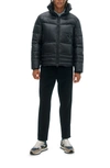 Noize Kobe Insulated Puffer Coat In Black