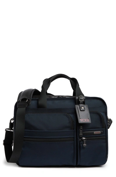 Tumi Expandable Organizer Laptop Briefcase In Navy
