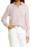 Rails Ellis Cotton Button-front Shirt In Lilac