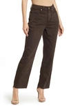 Good American '90s Duster Straight Leg Jeans In Coffee001