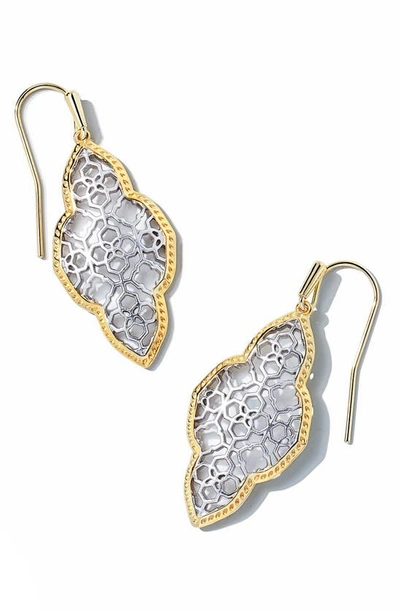 Kendra Scott Abbie Drop Earrings In Gold/ Rhodium Mixed Metal