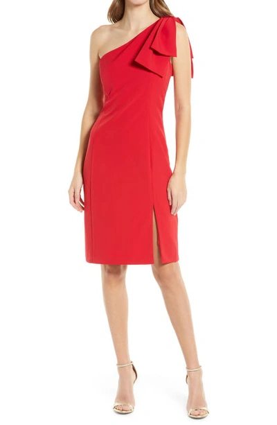 Julia Jordan Women's One-shoulder Sheath Dress In Red