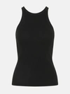 Polo Ralph Lauren Ribbed Sleeveless Tank Top In Black