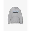 Patagonia Logo-print Recycled Polyester And Cotton Blend Hoody In Gravel Heather