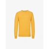 Sunspel Relaxed-fit Crewneck Cotton-jersey Sweatshirt In Amber