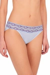 Natori Bliss Perfection Soft & Stretchy V-kini Panty Underwear In Skyfall/caspia