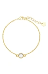 Brook & York Nola Amethyst Bracelet In Gold/white