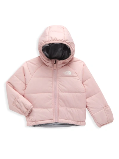 The North Face Babies' Reversible Water Repellent Jacket In Peach Pink