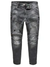 G-star Raw Men's 5620 3d Zip Knee Skinny Jeans In Vintage Ripped Basalt